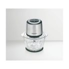 SilverCrest SMZE 500 C2 inox nemesacél 500W 1,2L üveg tálas konyhai aprító, jégdaráló funkcióval 