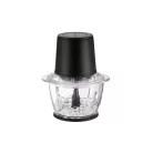 SilverCrest SMZE 500 C2 / E1 inox nemesacél 500W 1,2L üveg tálas konyhai aprító, jégdaráló funkcióval 