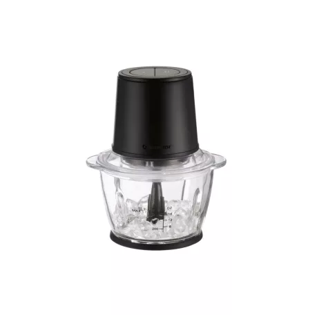SilverCrest SMZE 500 C2 / E1 inox nemesacél 500W 1,2L üveg tálas konyhai aprító, jégdaráló funkcióval 