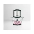 SilverCrest SMZE 500 C2 / E1 inox nemesacél 500W 1,2L üveg tálas konyhai aprító, jégdaráló funkcióval 