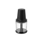 SilverCrest SMZ 260 L5 Mini Chopper 260W 300 ml konyhai aprító jégdaráló funkcióval, habverő betéttel és nemesacél pengékkel, fekete / pezsgő színben (484649)
