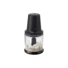 SilverCrest SMZ 260 L5 Mini Chopper 260W 300 ml konyhai aprító jégdaráló funkcióval, habverő betéttel és nemesacél pengékkel, fekete / pezsgő színben (484649)