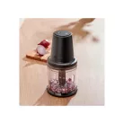 SilverCrest SMZ 260 L5 Mini Chopper 260W 300 ml konyhai aprító jégdaráló funkcióval, habverő betéttel és nemesacél pengékkel, fekete / pezsgő színben (484649)