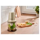 SilverCrest SMZ 260 L5 Mini Chopper 260W 300 ml konyhai aprító jégdaráló funkcióval, habverő betéttel és nemesacél pengékkel, fekete / pezsgő színben (484649)