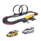 SOBA Slot Racing Top Turbo 5.6 m elektromos (elemes) versenypálya szett, autópálya 2 db távirányítható autóval, dupla halálkanyarral