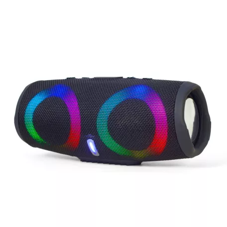 Gembird Charge 5 RMS 10W Bluetooth Stereo hangszóró Multi-Color LED világítással, TF MicroSD kártyaolvasóval, USB porttal (SPK-BT-LED-02)