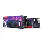 Gembird Charge 5 RMS 10W Bluetooth Stereo hangszóró Multi-Color LED világítással, TF MicroSD kártyaolvasóval, USB porttal (SPK-BT-LED-02)