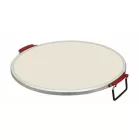 Coca-Cola® SPM-900CC piros 1400W 30 cm elektromos pizzasütő, pizzakemence hőmérúvel, 305 x 10 mm pizzakővel, fém pizzalapáttal