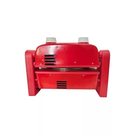 Coca-Cola® SPM-900CC piros 1400W 30 cm elektromos pizzasütő, pizzakemence hőmérúvel, 305 x 10 mm pizzakővel, fém pizzalapáttal