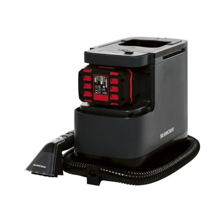 SilverCrest SPRA 20 A1 / A2 20V 4Ah akkus X20V akkumulátoros szőnyeg- és kárpittisztító, 200W 1.7L szőnyegtisztító, takarítógép, 20V 4Ah akkuval és töltővel