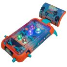 DPG S34-937730 Desktop Pinball, elemes asztali mini elektronikus flipper, 4 flipperkarral, 5 világító ütköözővel, hanghatással, digitális kijelzővel