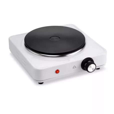 Ambiano SP-151A  szimpla elektromos főzőlap, 1500W fém platnis egylapos rezsó fekete / fehér, 185 mm
