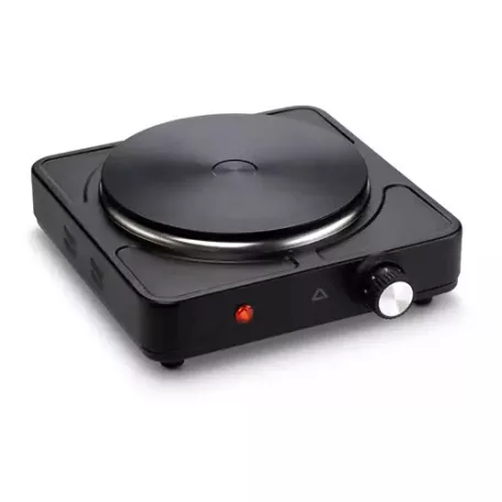 Ambiano SP-151A  szimpla elektromos főzőlap, 1500W fém platnis egylapos rezsó fekete / fehér, 185 mm