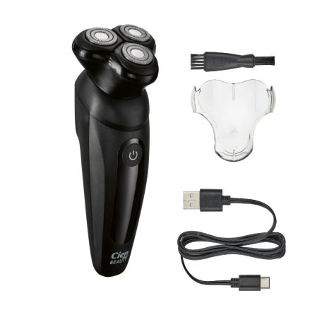 Cien Beauty SRR 3.7 C3 Rotary Shaver 3 körkéses, mosható (IPX6) Li-ion akkus 3.7V akkumulátoros száraz - nedves férfi borotva LED kijelzővel