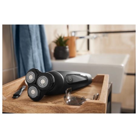 Cien Beauty SRR 3.7 C3 Rotary Shaver 3 körkéses, mosható (IPX6) Li-ion akkus 3.7V akkumulátoros száraz - nedves férfi borotva LED kijelzővel