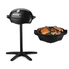 GrillMeister SSGE 2400 A1 kültéri / beltéri elektromos 2400W 2 az 1-ben grillsütő: asztali gömbgrill / állógrill