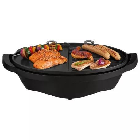 GrillMeister SSGE 2400 A1 kültéri / beltéri elektromos 2400W 2 az 1-ben grillsütő: asztali gömbgrill / állógrill