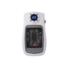 Tronic TSH 600 B2 / SilverCrest SSH 600 B2 Handy Heater Fehér PTC 600W elektromos bedugható, fali konnektoros mini kerámia hősugárzó, fűtőventilátor LED kijelzővel, 24 órás időzítővel (Ceramic Plug Heater)