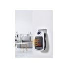 Tronic TSH 600 B2 / SilverCrest SSH 600 B2 Handy Heater Fehér PTC 600W elektromos bedugható, fali konnektoros mini kerámia hősugárzó, fűtőventilátor LED kijelzővel, 24 órás időzítővel (Ceramic Plug Heater)