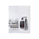 Tronic TSH 600 B2 / SilverCrest SSH 600 B2 Handy Heater Fehér PTC 600W elektromos bedugható, fali konnektoros mini kerámia hősugárzó, fűtőventilátor LED kijelzővel, 24 órás időzítővel (Ceramic Plug Heater)