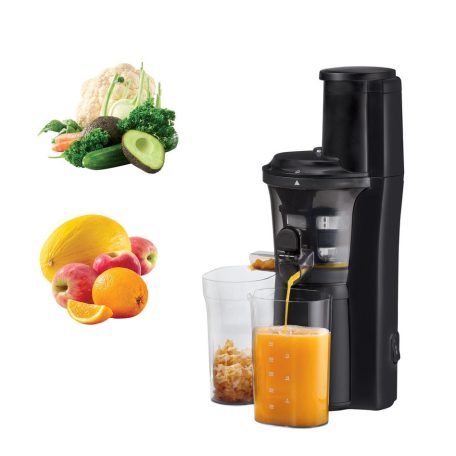 SilverCrest SSJBK 300 B3 Slow Juicer 300W lassú gyümölcsprés, zöldség- és gyümölcs prés 60 f/p, XXL 77 mm betöltő nyílással