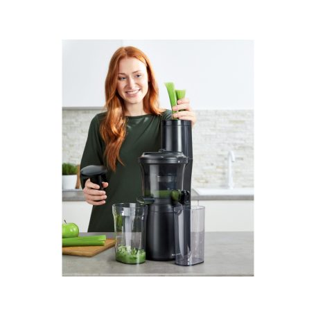 SilverCrest SSJBK 300 B3 Slow Juicer 300W lassú gyümölcsprés, zöldség- és gyümölcs prés 60 f/p, XXL 77 mm betöltő nyílással