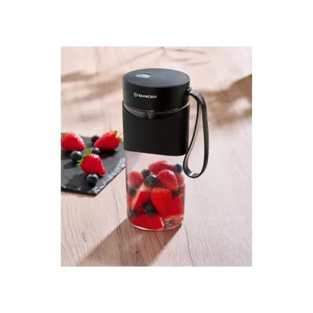 SilverCrest SSMA 67 C3 Smoothie To Go 7.4V 67W 1200 mAh akkus Smoothie Maker, hordozható, akkumulátoros turmixgép 350 ml kapcitással, fekete / pisztáciazöld színben