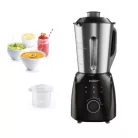 SilverCrest SSMK 1000 A1 Easy Soup 1000W 1,75L inox nemesacél levesfőző, álló mixer (turmixgép) főző funkcióval, krémleves főző mixer, főzőturmix