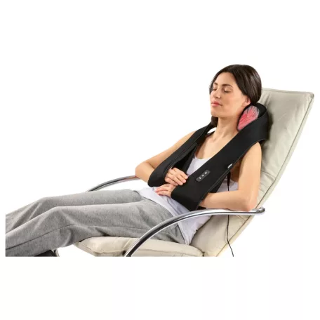 SilverCrest SSMN 2 D2 / E2 univerzális Shiatsu masszírozó, elektromos nyakmasszírozó infravörös fűtéssel 12W / 24W (Vivamax GYVM23 helyettesítő)
