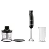   SilverCrest SSMSR 600 A1 RETRO 1973 inox - piros / bézs / fekete, nemesacél 600W botmixer szett, rúdmixer készlet 500 ml aprítóval, 700 ml keverőpohárral (2 in 1)
