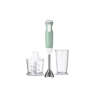   SilverCrest SSMS 600 G1 inox - zöld, nemesacél 600W botmixer szett, rúdmixer készlet 500 ml aprítóval, 700 ml keverőpohárral (2 in 1)