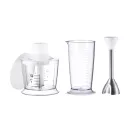 SilverCrest SSMS 600 G1 inox - zöld, nemesacél 600W botmixer szett, rúdmixer készlet 500 ml aprítóval, 700 ml keverőpohárral (2 in 1)
