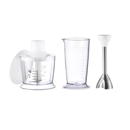 SilverCrest SSMS 600 G1 inox - zöld, nemesacél 600W botmixer szett, rúdmixer készlet 500 ml aprítóval, 700 ml keverőpohárral (2 in 1)