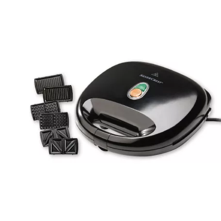 SilverCrest SSMW 750 D3 / D4 Avante 3 in 1 multifunkciós 750W 3 az 1-ben szendvicssütő, gofrisütő és grill cserélhető, kivehető lapokkal