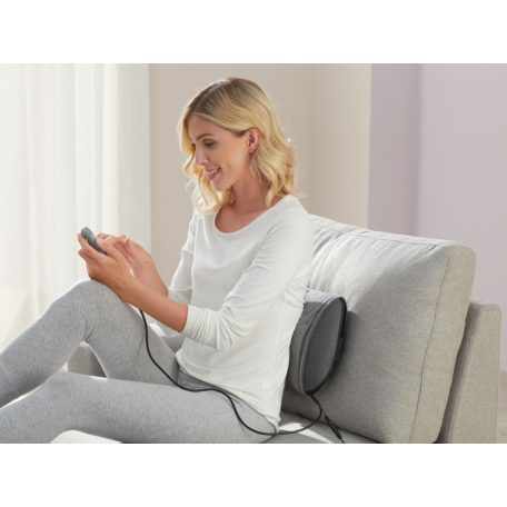 SilverCrest SSNR 12 B3 DM elektromos Shiatsu masszírozó párna, 12W hőterápiás derékmasszírozó, görgős hátmasszírozó, infravörös fűtéssel