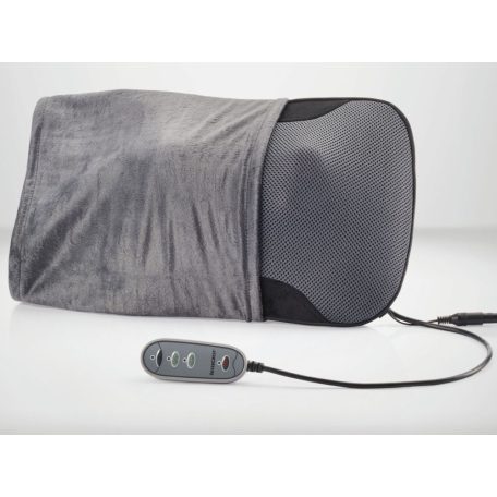 SilverCrest SSNR 12 B3 DM elektromos Shiatsu masszírozó párna, 12W hőterápiás derékmasszírozó, görgős hátmasszírozó, infravörös fűtéssel