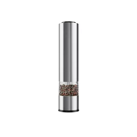 SilverCrest SSPM 6 A2 DUO inox + fekete borsörlő szett, 2 darabos elektromos (elemes) só- és borsörlő, fűszer- és borsdaráló készlet