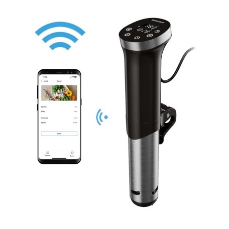 SilverCrest SSVSS 1200 A1 Wi-Fi SMART inox 1200W okos sous-vide főzőrúd, multifunkcionális főzőeszköz WLAN kapcsolattal