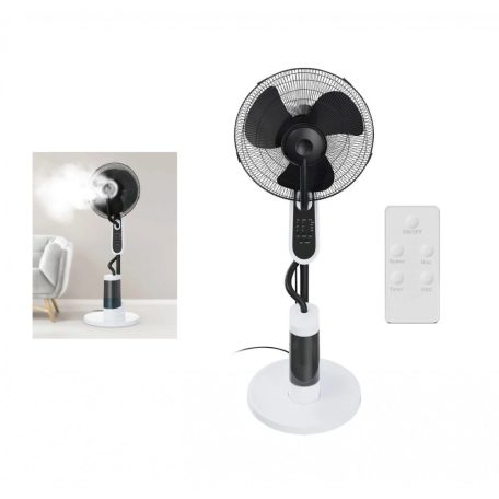 SilverCrest SSVS 85 B2 álló párásító ventilátor 85W 40 cm állóventilátor, párásítóventilátor (Misting Pedestal Fan, 384791)