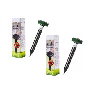   Steck SSV-3 DUO napelemes szolár vakondriasztó karó szett, solar vakondriasztó csomag 2 x 650 = 1300 m2 hatótávolsággal