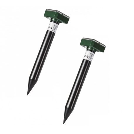 Steck SSV-3 DUO napelemes szolár vakondriasztó karó szett, solar vakondriasztó csomag 2 x 650 = 1300 m2 hatótávolsággal