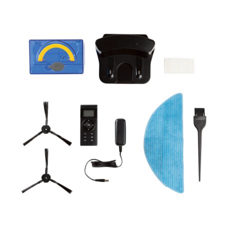 SilverCrest SSWR A1 Vacuum MOP 20W 14.4V 2400 mAh programozható automata robotporszívó felmosó (feltörlő) funkcióval, távirányítóval és dokkolóval