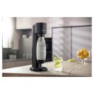 SodaStream GAIA Black fekete szódagép, házi szódakészítő 1 db CO2 palackkal és 1 literes palackkal