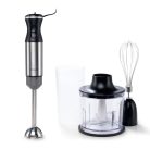 Ambiano STB-22 inox 600W nemesacél botmixer szett, rúdmixer készlet keverőpohárral, aprítóval és habverővel