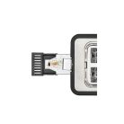 SilverCrest STE 850 F1 nemesacél inox kétszeletes pirító, kenyérpirító 850W ezüst (inox) színben, zsemletartóval