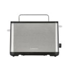 SilverCrest STE 850 F1 nemesacél inox kétszeletes pirító, kenyérpirító 850W ezüst (inox) színben, zsemletartóval