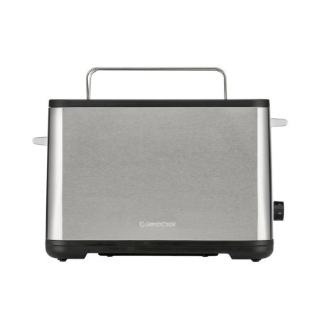 SilverCrest STE 850 F1 nemesacél inox kétszeletes pirító, kenyérpirító 850W ezüst (inox) színben, zsemletartóval