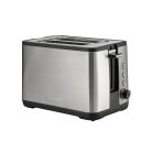 SilverCrest STE 850 F1 nemesacél inox kétszeletes pirító, kenyérpirító 850W ezüst (inox) színben, zsemletartóval