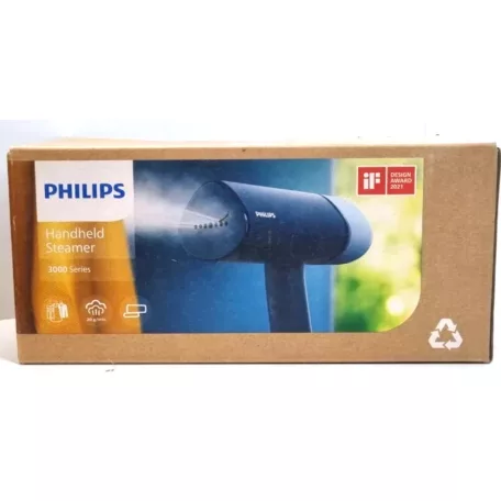 Philips STH3000/20 Steam Brush, STH 3000 ultrakompakt, összecsukható Steamer, 1000W kézi ruhagőzölő, gőzölős kézi vasaló, textilgőzölő 100 ml 20 g/perc 