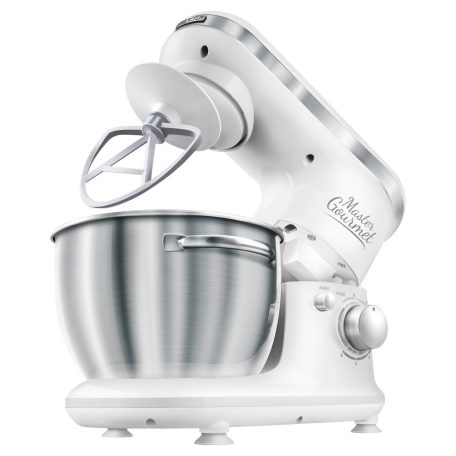 Sencor STM 3620 WH Master Gourmet fehér 600W konyhai robotgép, dagasztógép, habverővel, 6 fokozattal, 4 literes inox keverőtállal (STM 3620WH-EUE3)